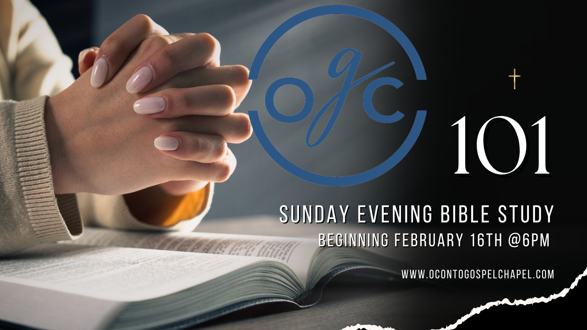 Sunday Evening Bible Study Begins 2-16-25